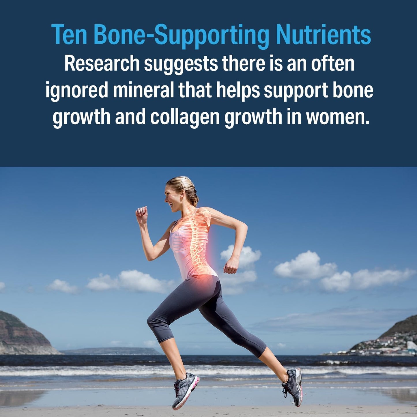 Advanced Bionutritionals – Ultimate Bone Support Supplement, Strontium, Silica, Vitamin K2 and D3, Support Bone Health, Bone Strength, Non GMO, Gluten Free, Dairy Free, Soy Free, Vegan (60 Tablets)