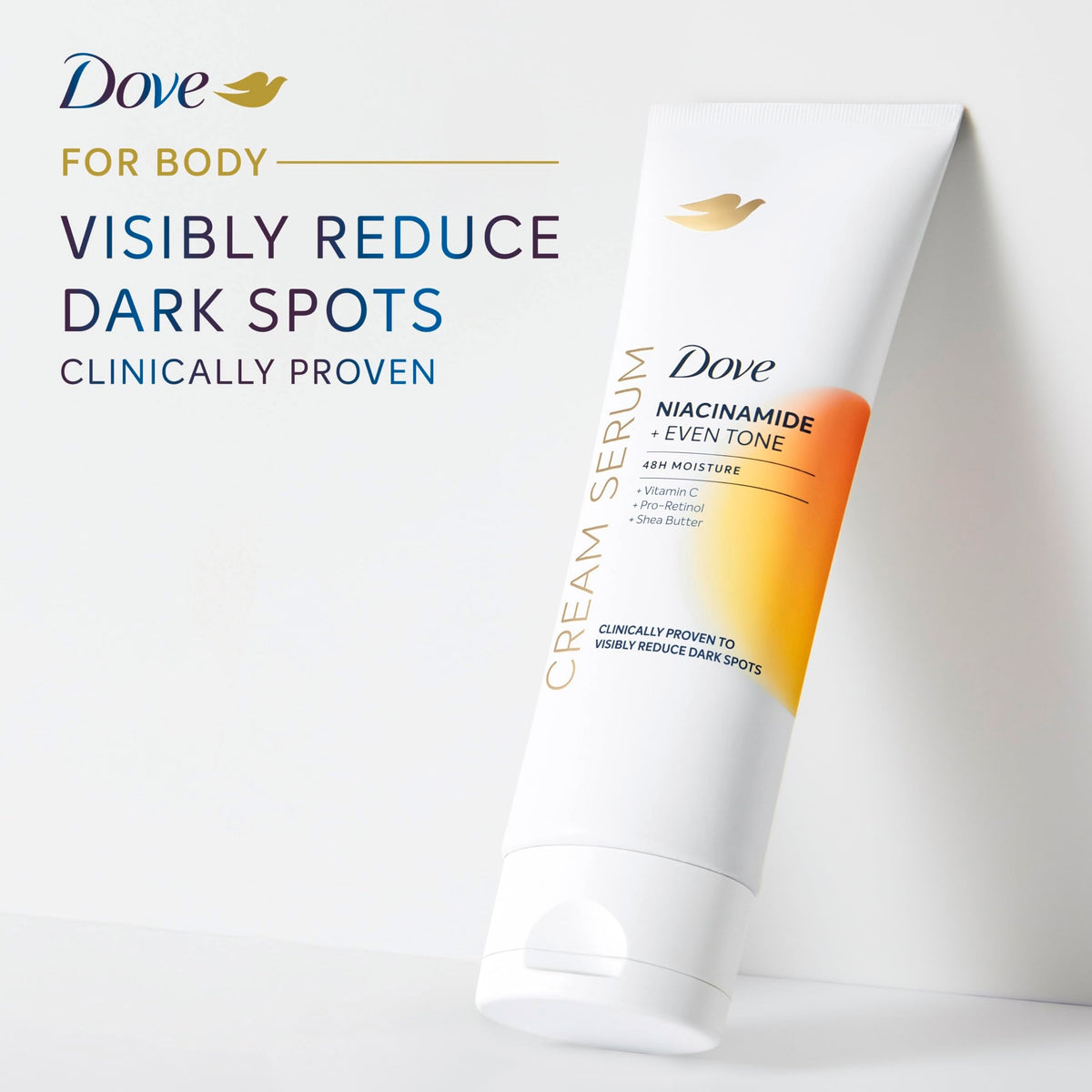 Dove Body Cream Serum Niacinamide + Even Tone for Dark Spots 8oz Dove