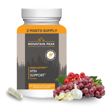 Mountain Peak Nutritionals HTN Blood Pressure Support Supplement for Heart & Circulation Health - Advanced Cardiovascular Formula with Rauwolfia, Hawthorn Berry, & Magnesium (180 Vegetarian Capsules) Mountain Peak Nutritionals buy australia supplements
