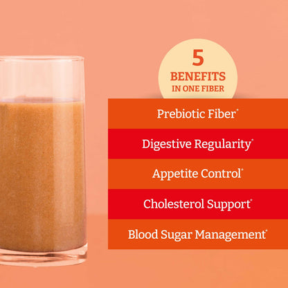 BENEXIA Chiamucil Prebiotic Fiber Supplement Powder – Chia Fiber & Chicory Root (Inulin) for Digestive Health & Appetite Control – Gluten & Sugar Free BENEXIA