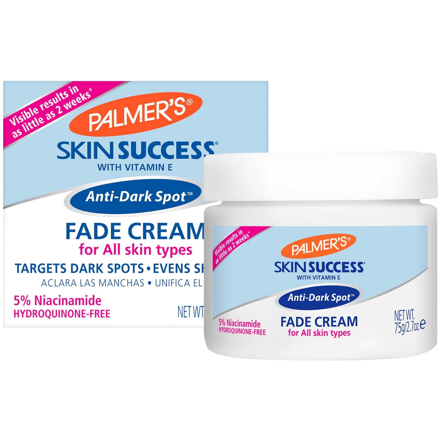 Palmer's Skin Success Anti-Dark Spot Fade Cream with Vitamin E and Niacinamide, for All Skin Types 2.7 Ounce Palmer's