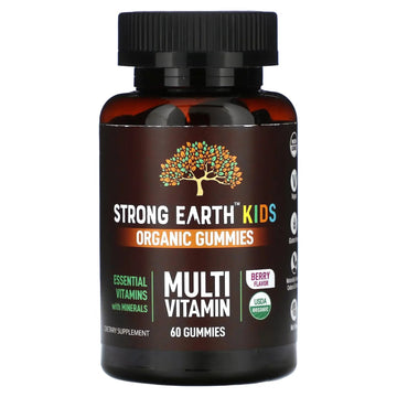 YumVs Strong Earth Kids Organic Gummies, Multi Vitamin, Berry, 60 Gummies Aus Healthcare buy australia supplements