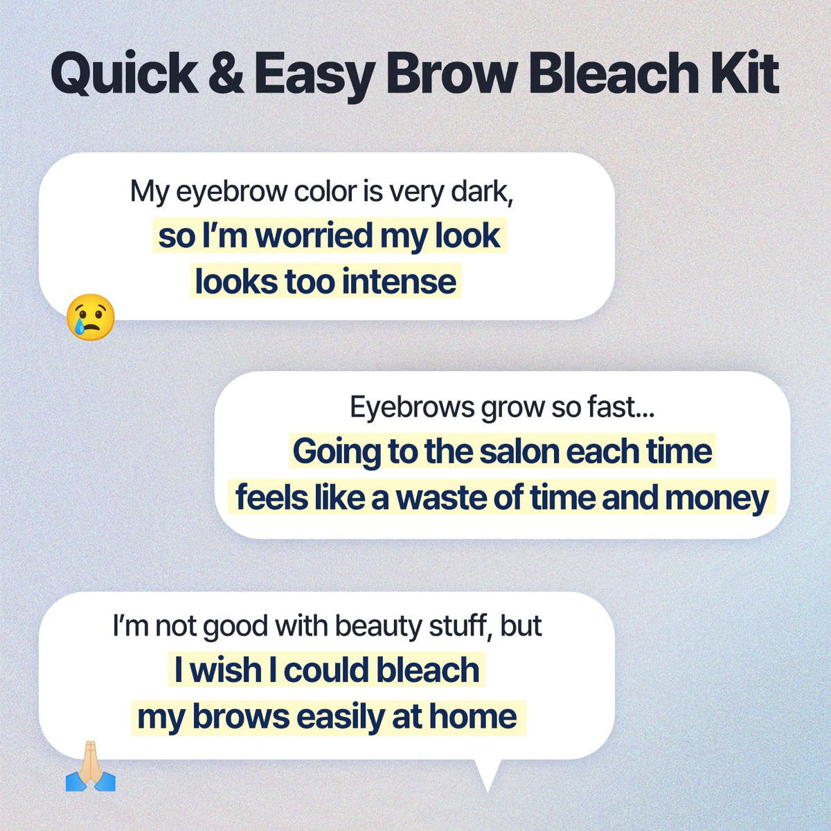 COSNORI Easy Brow Tone Changer – Korean Brow Bleach Kit, Gentle Lightening Formula for Soft, Natural Look – Easy At-Home Application, Quick Results in 2–3 Minutes, 5 Applications COSNORI