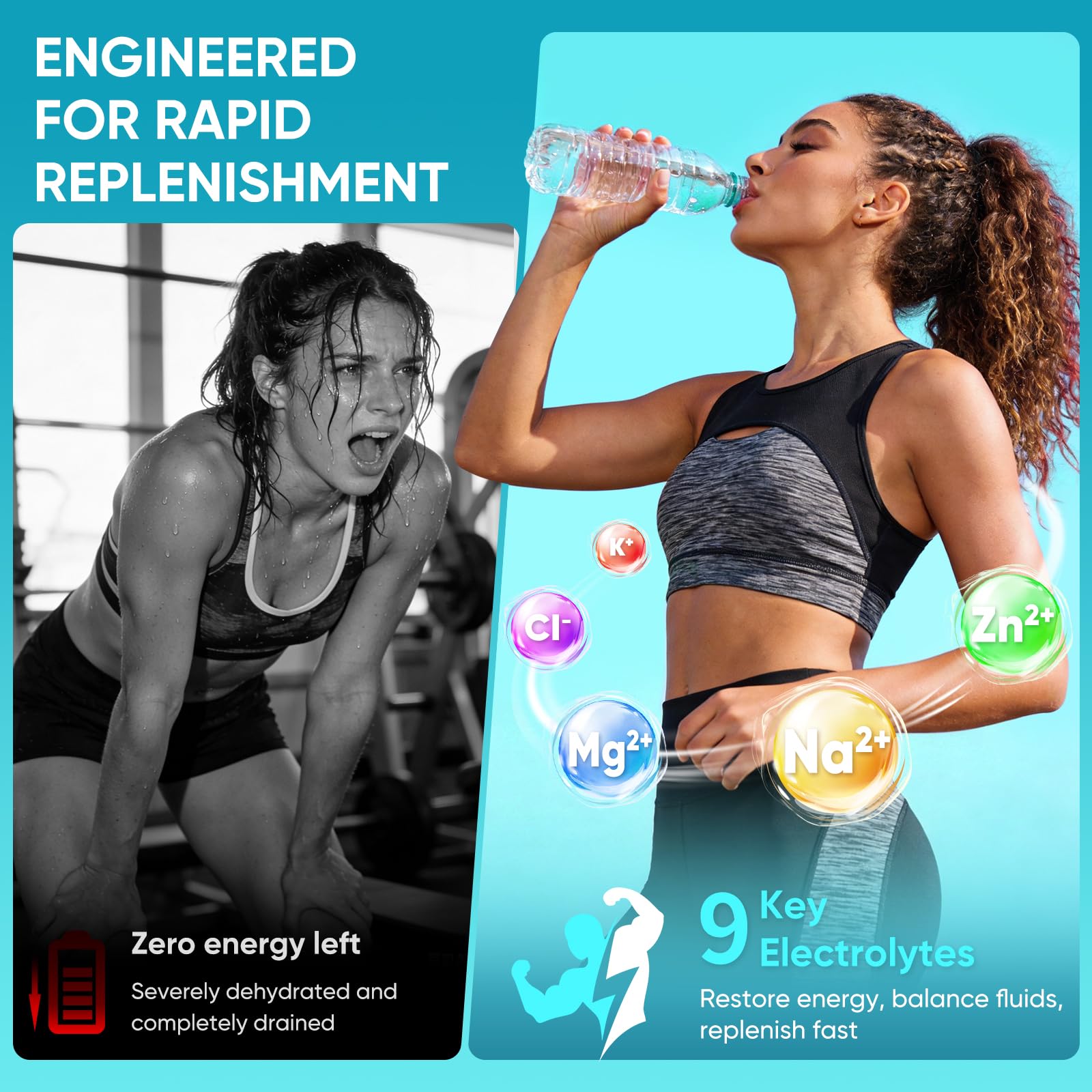JYNOREX Electrolytes Powder Packets Sugar Free, 30 Sticks High Sodium Hydration Packets, Electrolyte Drink Mix with Lemon Lime Watermelon Peach Berry Kiwi JYNOREX buy australia supplements