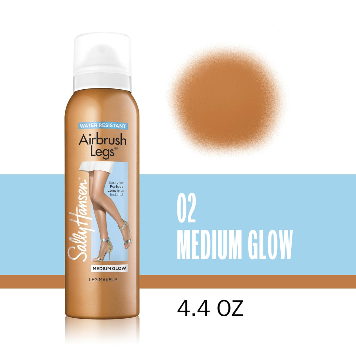 Sally Hansen Airbrush Legs, Leg Spray-On Makeup, Medium Glow 4.4 Oz Sally Hansen