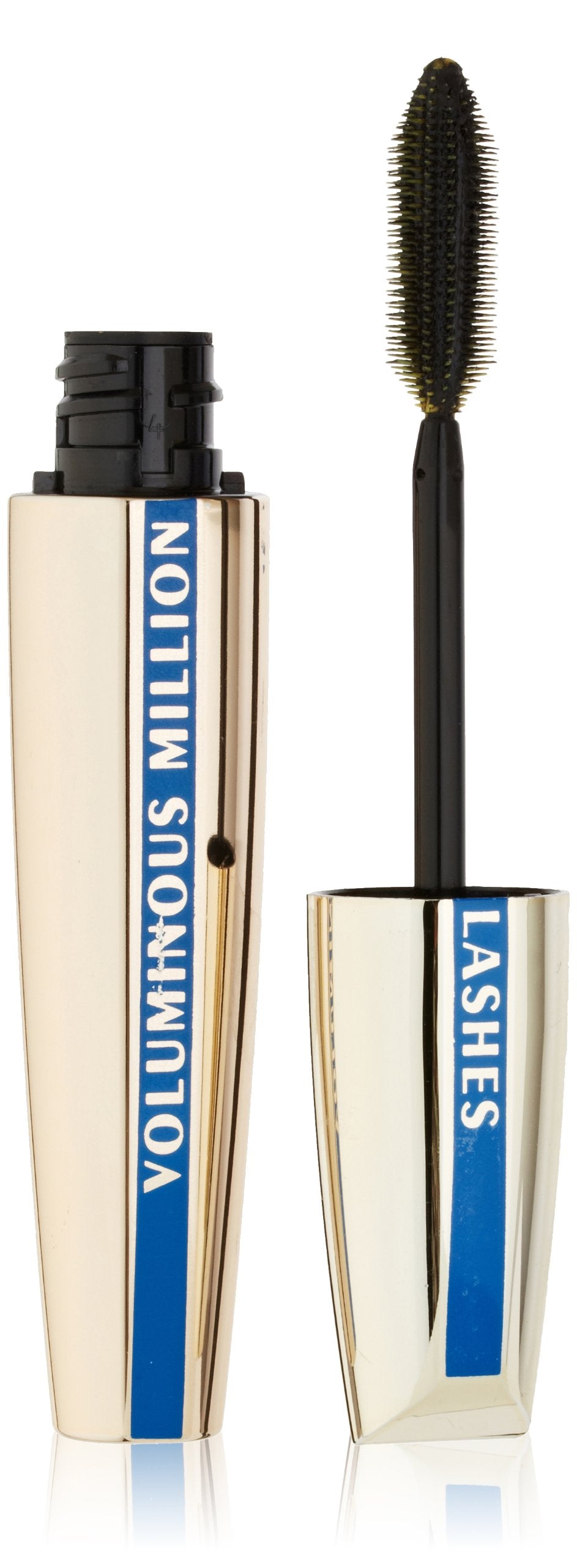 L’Oreal Paris Makeup Voluminous Million Lashes Mascara, Volumizing Collagen Infused Eye Makeup, Amplifying Mascara Brush, Waterproof, Blackest Black, 0.32 Fl Oz., 1 Count L'Oreal Paris