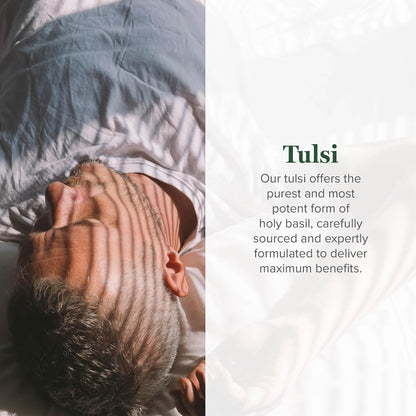 Global Healing Center - Organic Tulsi (Holy Basil Leaf Extract) Vegan Liquid Supplement Drops (Organic Basil) - Bioavailable Herb for Normal Stress Response, Natural Energy & Immune Support
