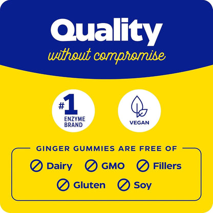 Enzymedica Ginger & B6 Gummies, 60 CT Gsupps Australia