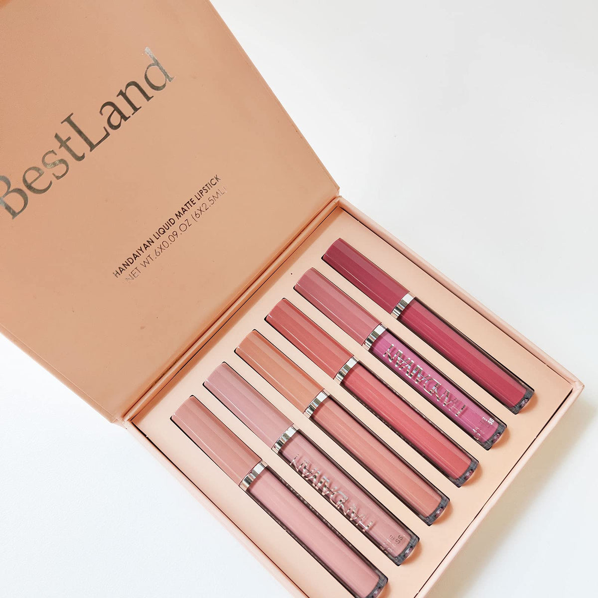 6Pcs Matte Liquid Lipstick Set, Waterproof Non Stick Cup Lip Gloss (Set A) BestLand