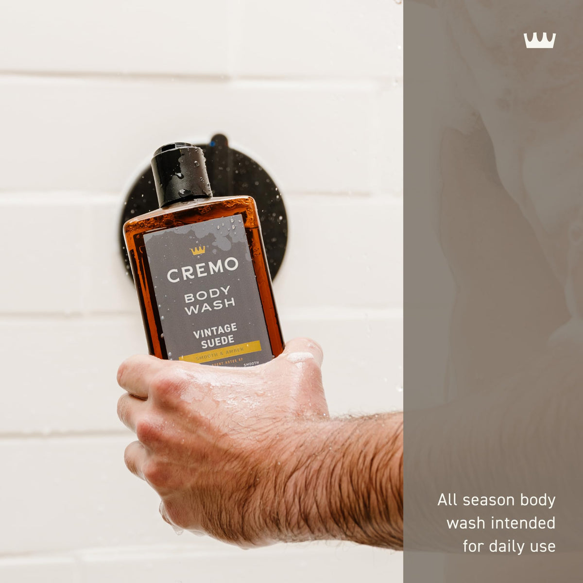 Cremo Body Wash for Men, Vintage Suede, 32 Fl Oz Cremo