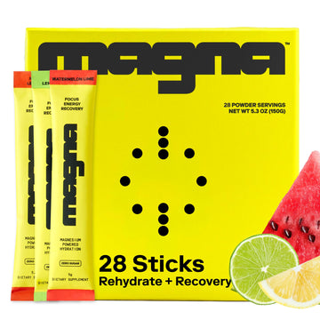 MAGNA Electrolytes Powder Drink Mix for Hydration, Energy & Focus Support with Magnesium L Threonate (28 Servings, Variety) Magna buy australia supplements