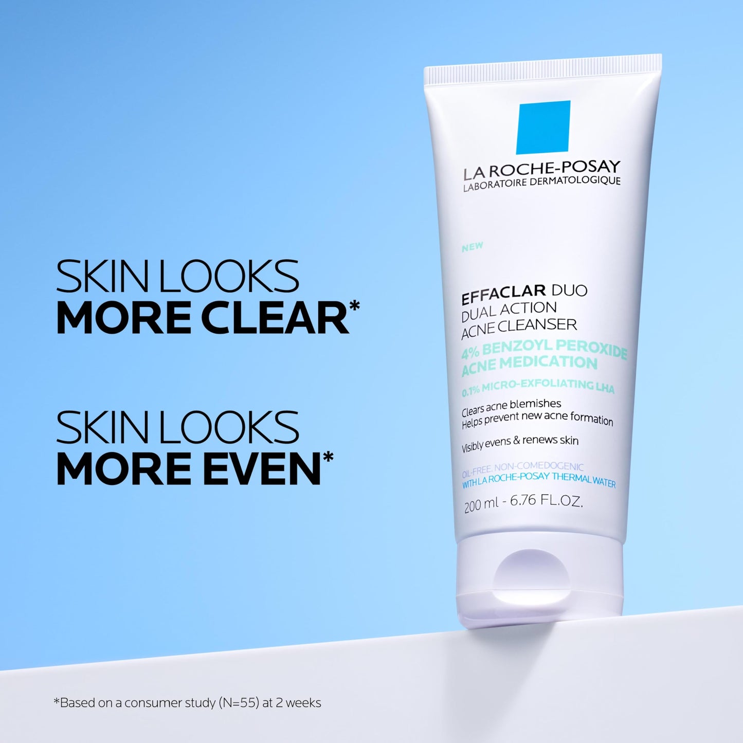 La Roche-Posay Effaclar Dual Acne Face Wash With 4% Benzoyl Peroxide & LHA Exfoliant La Roche-Posay