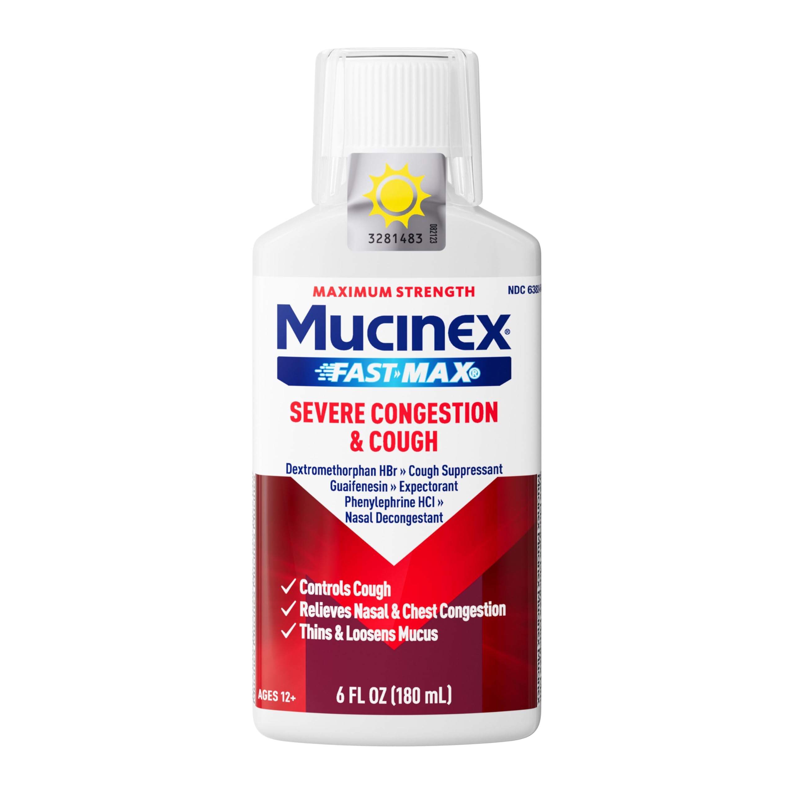 Mucinex Fast-Max Severe Congestion & Cough Medicine, Maximum Strength Symptom Relief, Over-The-Counter Medication, Cold Medicine, Cough Suppressant, Expectorant, Nasal Decongestant, 6 FL OZ Mucinex buy australia supplements