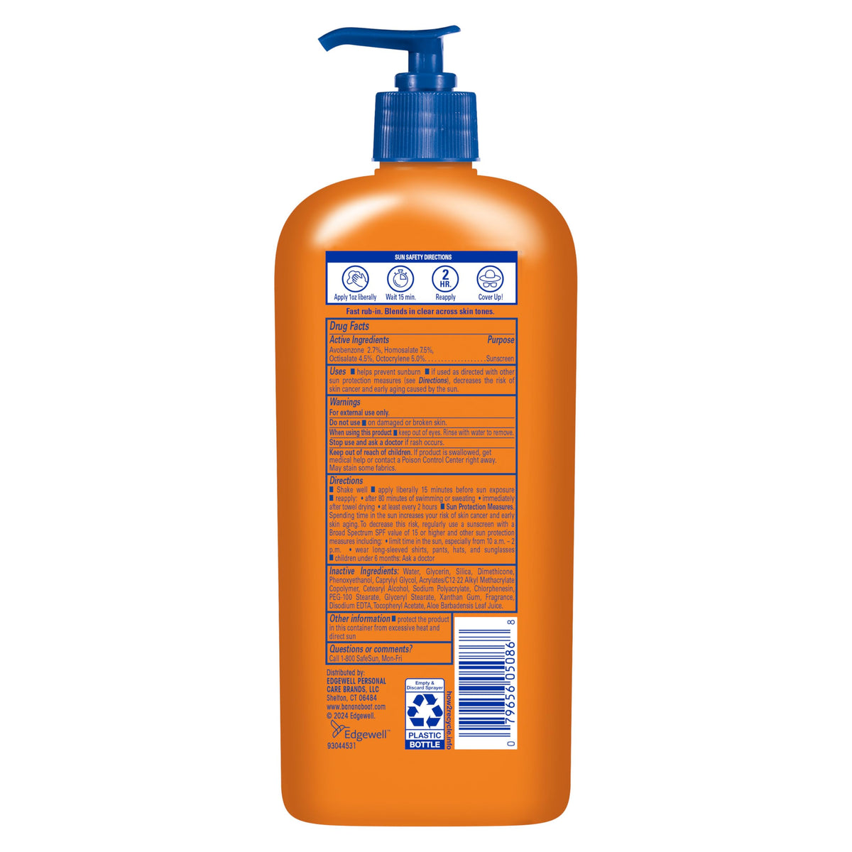 Banana Boat Sport SPF 50 Sunscreen Lotion, Family Size, 12 Fl Oz Banana Boat