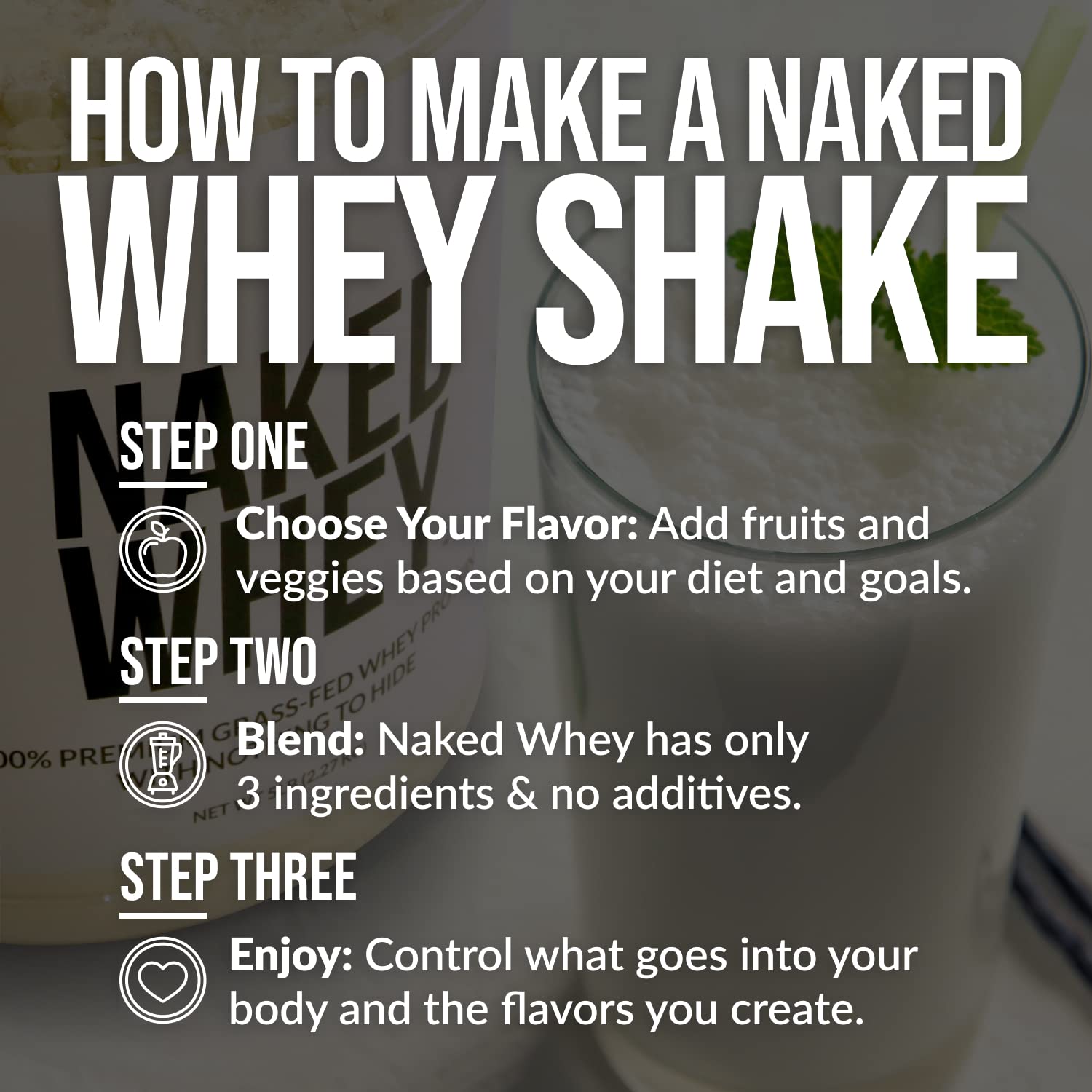 NAKED Nutrition Whey Vanilla Protein - All Natural Grass Fed Whey Protein Powder NAKED buy australia supplements