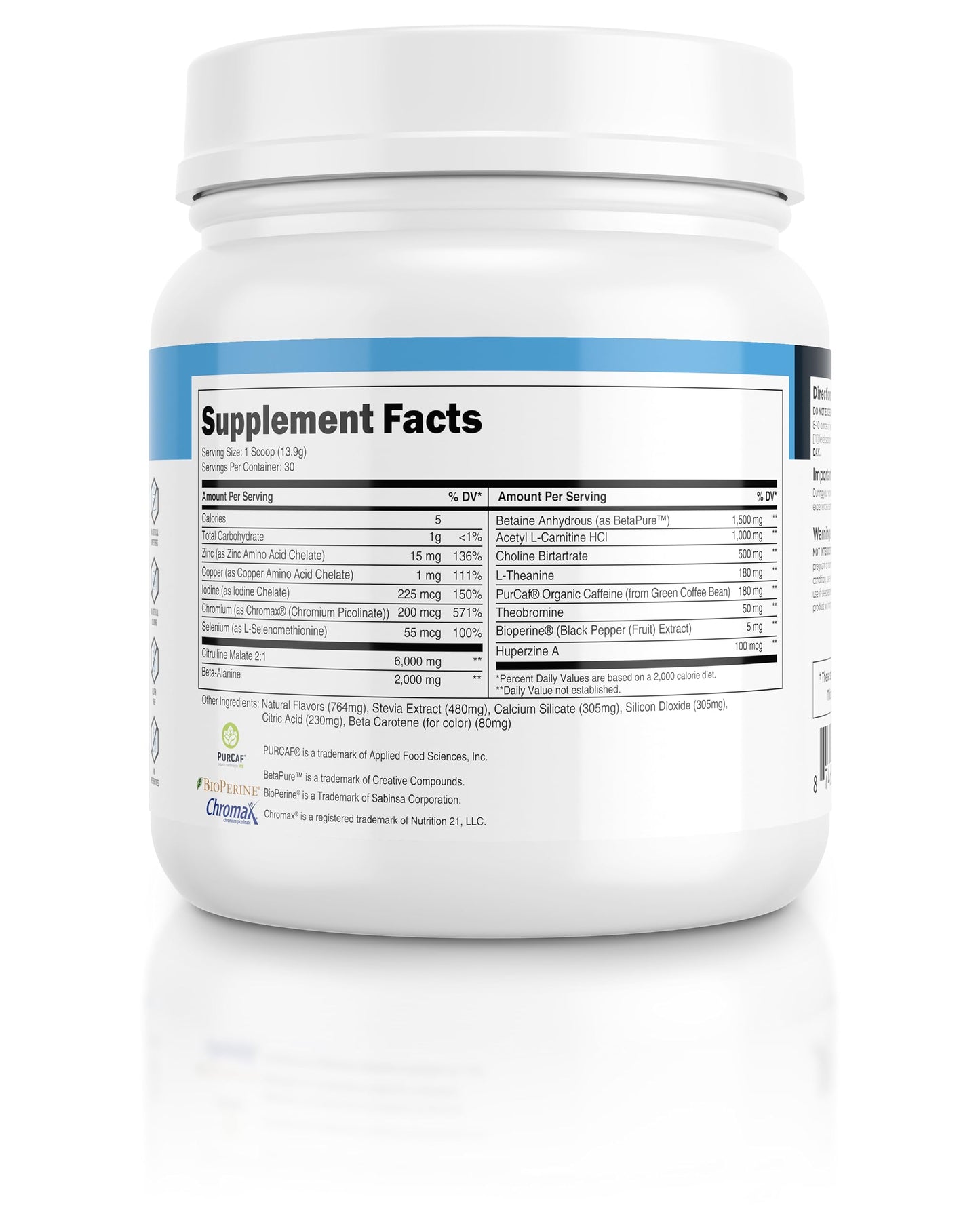 Transparent Labs Lean Pre-Workout - Body Recomposition Pre Workout for Men and Women with Acetyl L-Carnitine, Beta Alanine Powder, & PurCaf Organic Caffeine Powder - 30 Servings, Strawberry Lemonade
