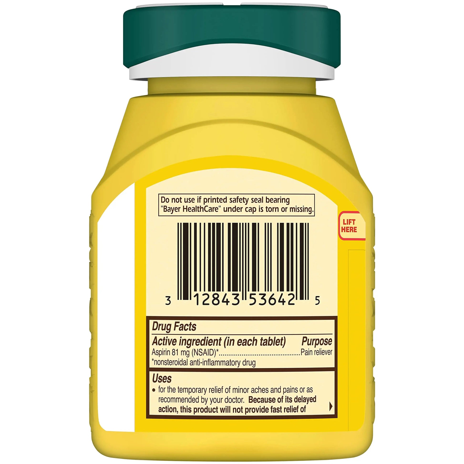 Bayer Aspirin Low Dose 81 mg, Enteric Coated Tablets, Doctor Recommended, Secondary Prevention of Cardiovascular Disease, 300 Safety Coated Tablets (Packaging may vary) Bayer buy australia supplements