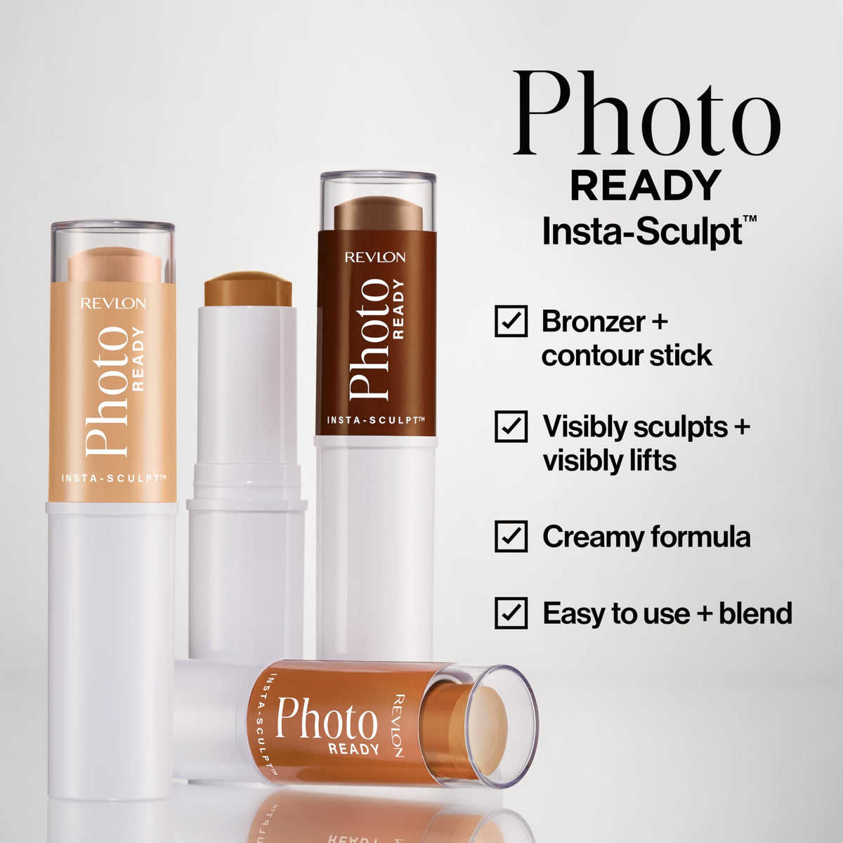 Revlon PhotoReady Insta-Sculpt, Bronzer & Contour, 440 Snatched, 0.31 oz REVLON