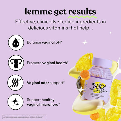 Lemme Purr & Play Bundle - Daily Intimacy Gummies and Vaginal Probiotic Gummies for Women (60ct Each)