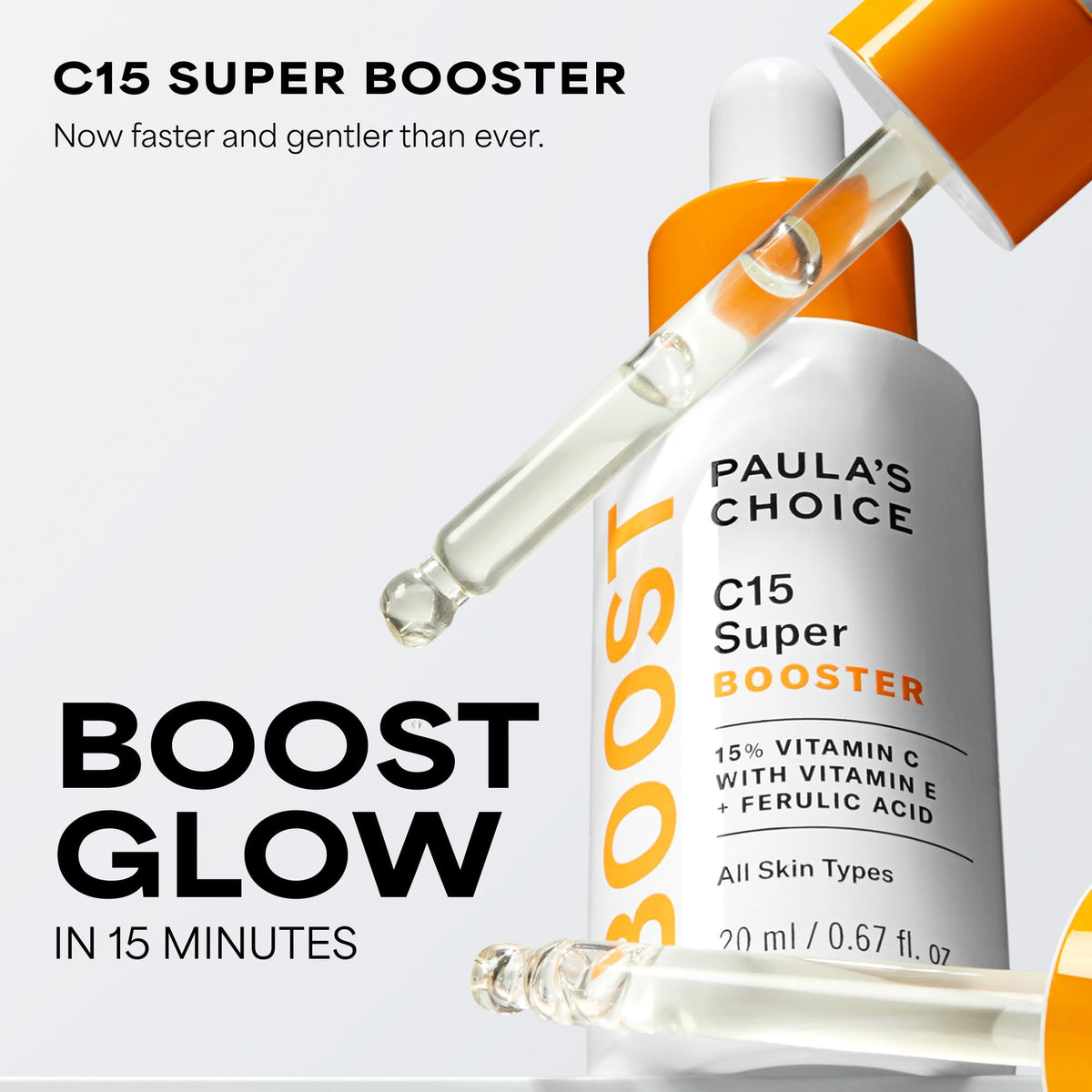 Paula's Choice BOOST C15 Super Booster 15% Vitamin C Face Serum, 0.67 Fl Oz Paula's Choice
