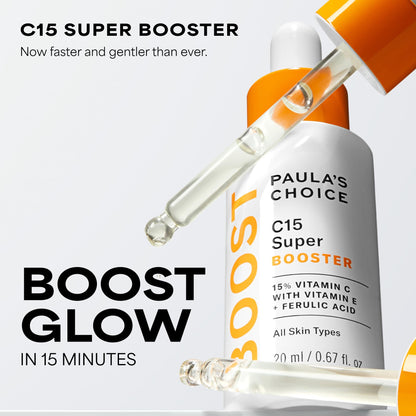 Paula's Choice BOOST C15 Super Booster 15% Vitamin C Face Serum, 0.67 Fl Oz Paula's Choice