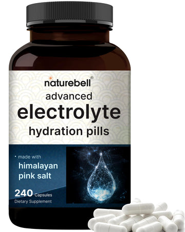 Advanced Electrolyte Pills, 240 Capsules | Salt Pills with Electrolytes for Fasting Hydrating | Made with Himalayan Pink Salt, Sodium, Potassium, Magnesium & More – Keto NatureBell buy australia supplements