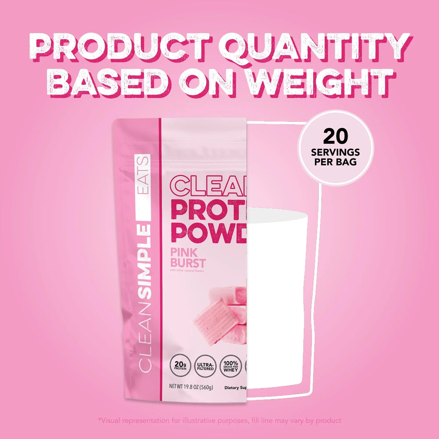 Clean Simple Eats Clear Protein Drinks, 20G Grass Fed Whey Protein Isolate, Ultra Filtered, Light & Refreshing Beverage, Low Lactose, No Artificial Ingredients, Clean Simple Eats