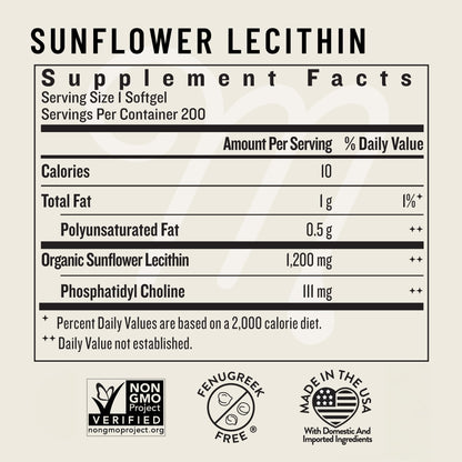 Legendairy Milk Sunflower Lecithin 1200mg, Lactation Support, Sunflower Lecithin Supplement for Clogged Milk Ducts Legendairy Milk
