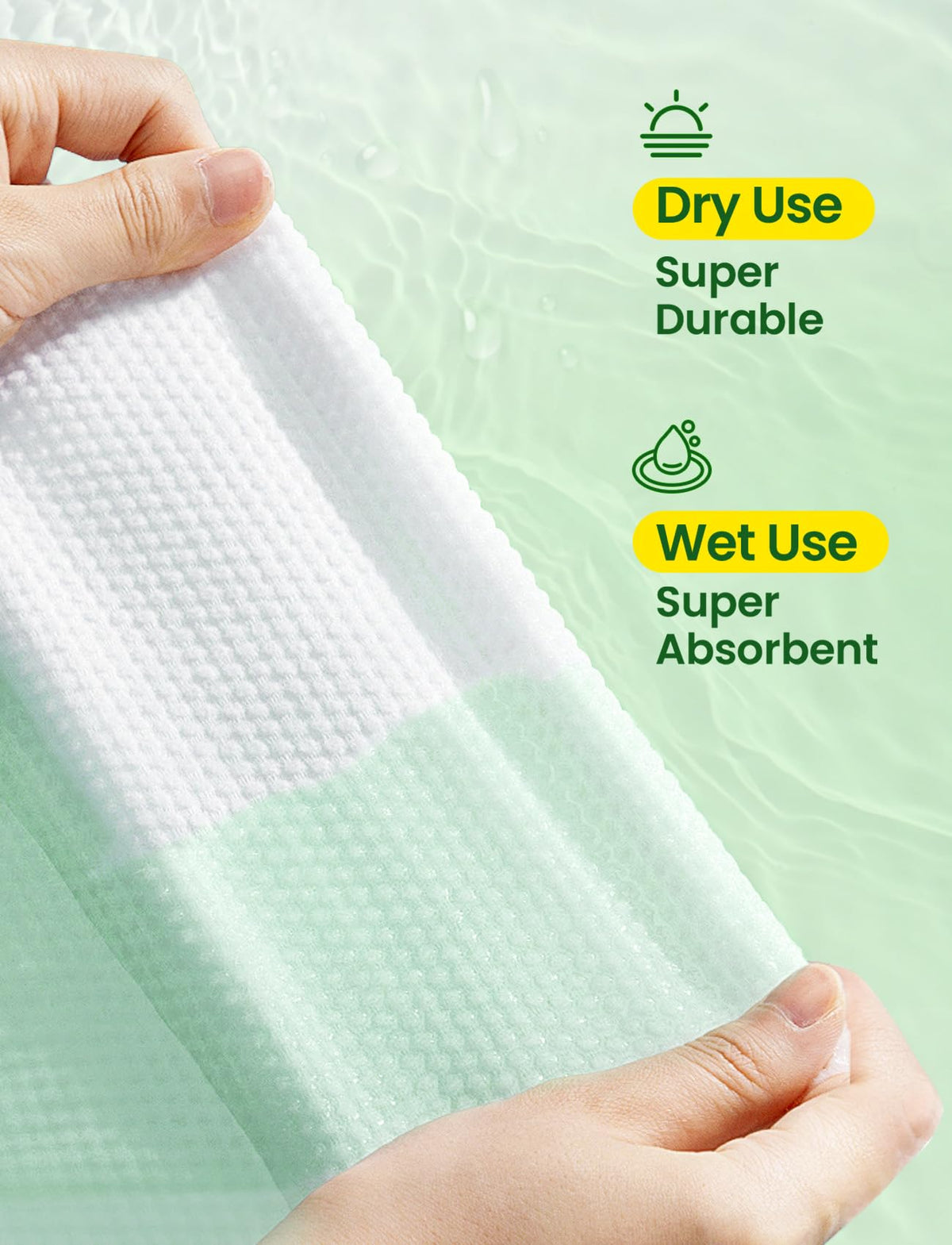 Elvira 100 Count Disposable Face Towels,Ultra Soft Skincare Facial Towels Elvira