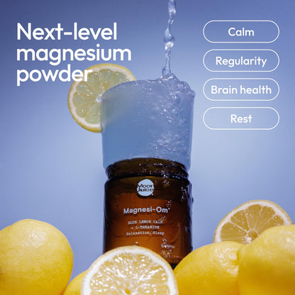 Moon Juice Magnesi-Om Magnesium Powder Supplement - Chelated Magnesium Complex + L-Theanine Blend for Rest, Relaxation & Regularity - Vegan, Non-GMO & No Sugar, Berry, 4.2 oz, 30 Servings