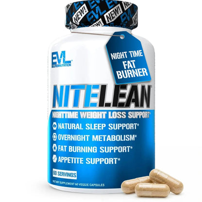 Night Time Fat Burner for Weight Loss Support - Belly Fat Burner for Men & Women with Green Tea and White Kidney Bean Extract - Nighttime Metabolism Booster & Sleep Optimizer to Help Stubborn Fat Loss Evlution