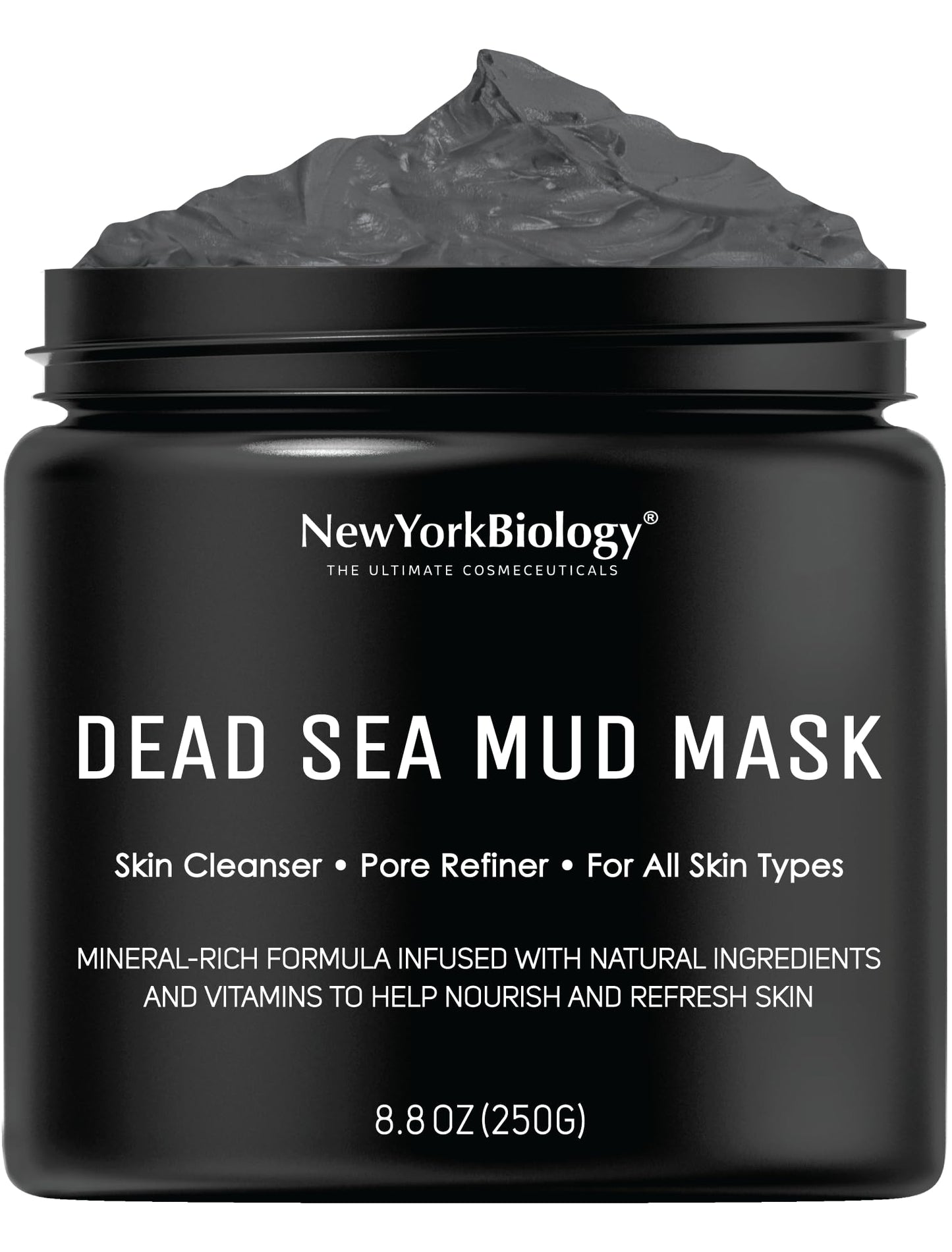 New York Biology Dead Sea Mud Mask for Face and Body | Spa Quality Pore Refiner for Oily Skin | Natural Skincare for Women & Men NEW YORK BIOLOGY THE ULTIMATE COSMECEUTICALS