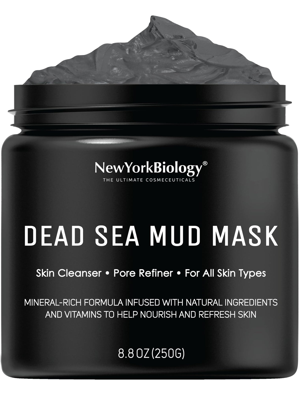 New York Biology Dead Sea Mud Mask for Face & Body - 8.8 oz NEW YORK BIOLOGY THE ULTIMATE COSMECEUTICALS