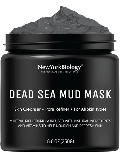 New York Biology Dead Sea Mud Mask for Face & Body - 8.8 oz NEW YORK BIOLOGY THE ULTIMATE COSMECEUTICALS