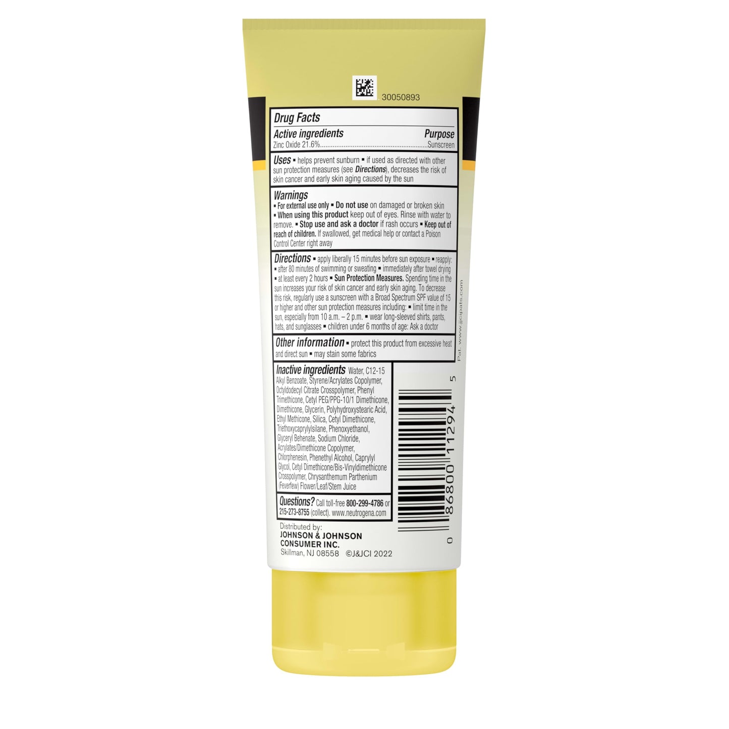 Neutrogena Sheer Zinc Oxide Kids Mineral Sunscreen Lotion, Broad Spectrum SPF 50+ with UVA/UVB Protection, Water-Resistant for 80 Minutes, Paraben-, Dye-, Fragrance- & Tear Free, 3 fl. oz Neutrogena