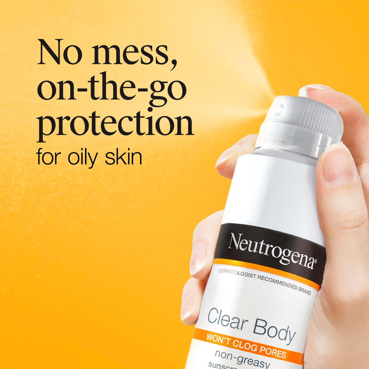 Neutrogena Clear Body Sunscreen Spray SPF 50, 5 oz Neutrogena