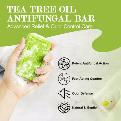 Antifungal Soap-Antibacterial Soap Bar with Tea Tree Oil (3Bars x 2.82oz) NXPPYY