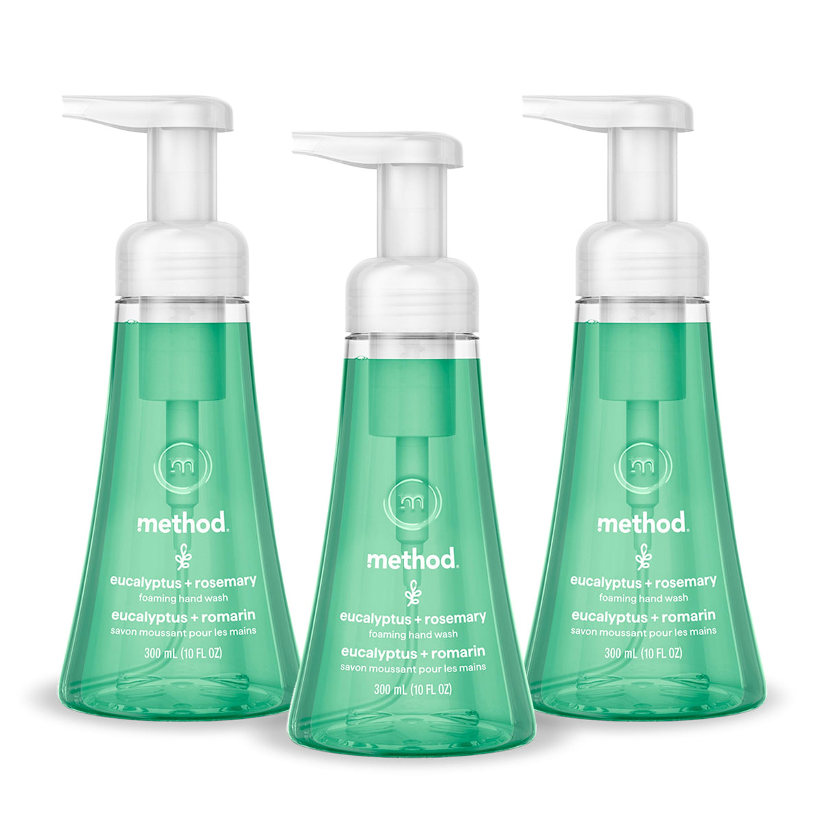 method Foaming Hand Wash, Eucalyptus + Rosemary, 10 fl oz, 3 pack Method