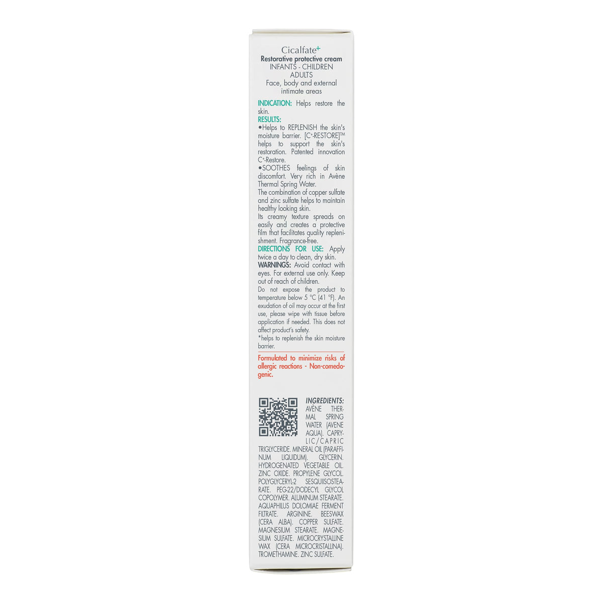 Avène Cicalfate+ Restorative Protective Cream, 1.3 oz Eau Thermale Avène