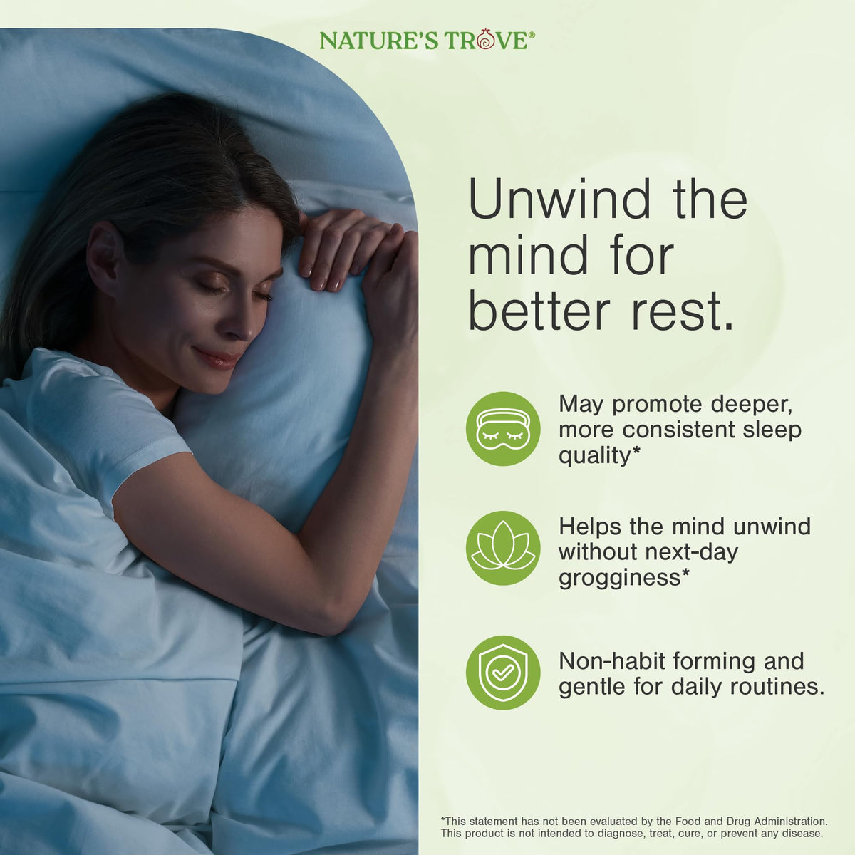 Nature's Trove L-Theanine 200mg 120 Vegetarian Capsules Nature's Trove
