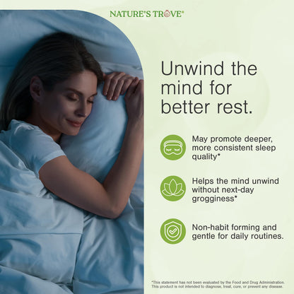Nature's Trove L-Theanine 200mg 120 Vegetarian Capsules Nature's Trove