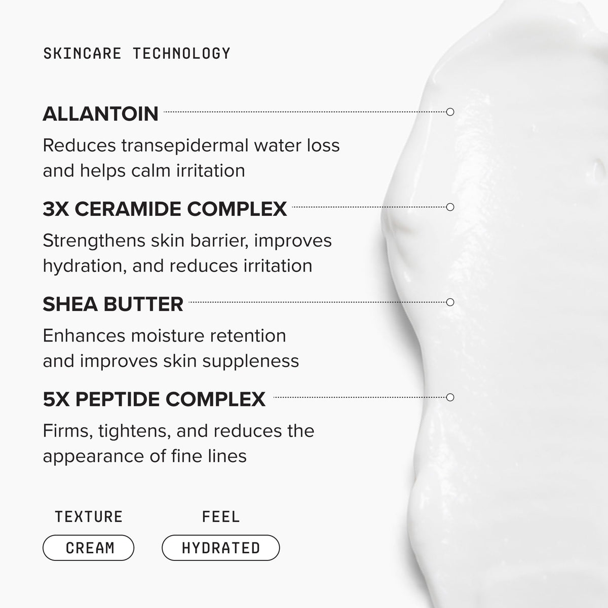 DRMTLGY Peptide Night Cream | Hydrating Firming Moisturizer DRMTLGY