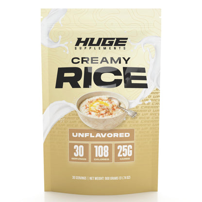 Huge Creamy Rice, Maple Brown Sugar, Rice Cereal (Cream of Rice Style), Quick & Easy Preparation, Fast-Digesting Carbohydrates, Sugar-Free, Creamy Texture, Pre & Post Workout Fuel, 30 Servings