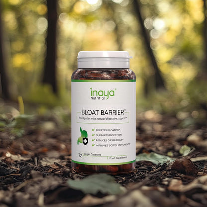 Inaya Nutrition BloatBarrier 72 Capsules - Natural Digestion and Bloating Supplement for Stomach Bloating Relief, Gas Reduction, and Improved Bowel Movements Inaya Nutrition