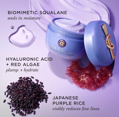 TATCHA The Dewy Skin Cream | Rich Face Cream to Hydrate, Plump and Protect Dry and Combo Skin, 50 ml | 1.7 oz TATCHA