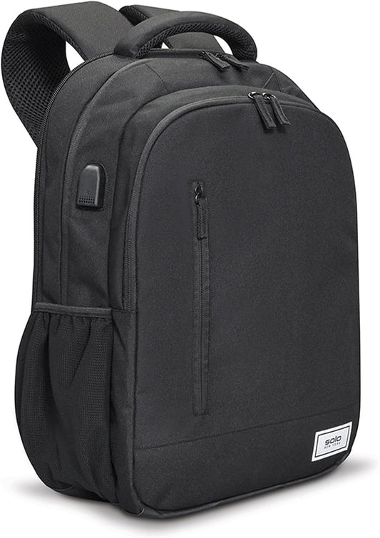 Solo New York Laptop Backpack for Women & Men -Carry On Bookbag for Travel & Work, Lightweight Bag, Side Mesh Pockets, Fits 15.6" Computer - Re:Define, Black Gsupps Australia