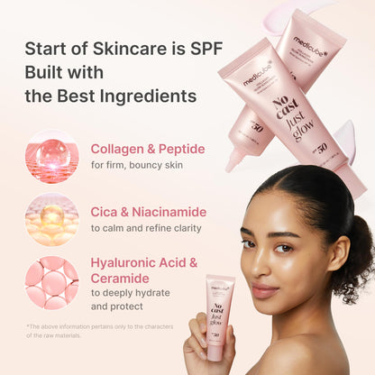 medicube Sunscreen No Cast Just Glow Collagen, SPF 50 medicube