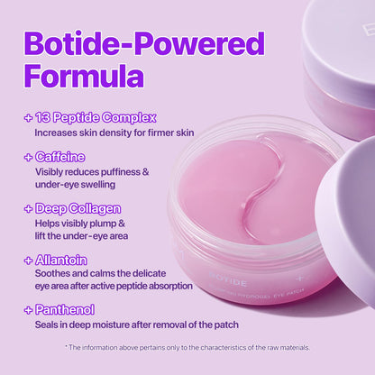 EIOM Botide Peptide Hydrogel Eye Patches for Dark Circles & Puffiness 60Pcs EIOM