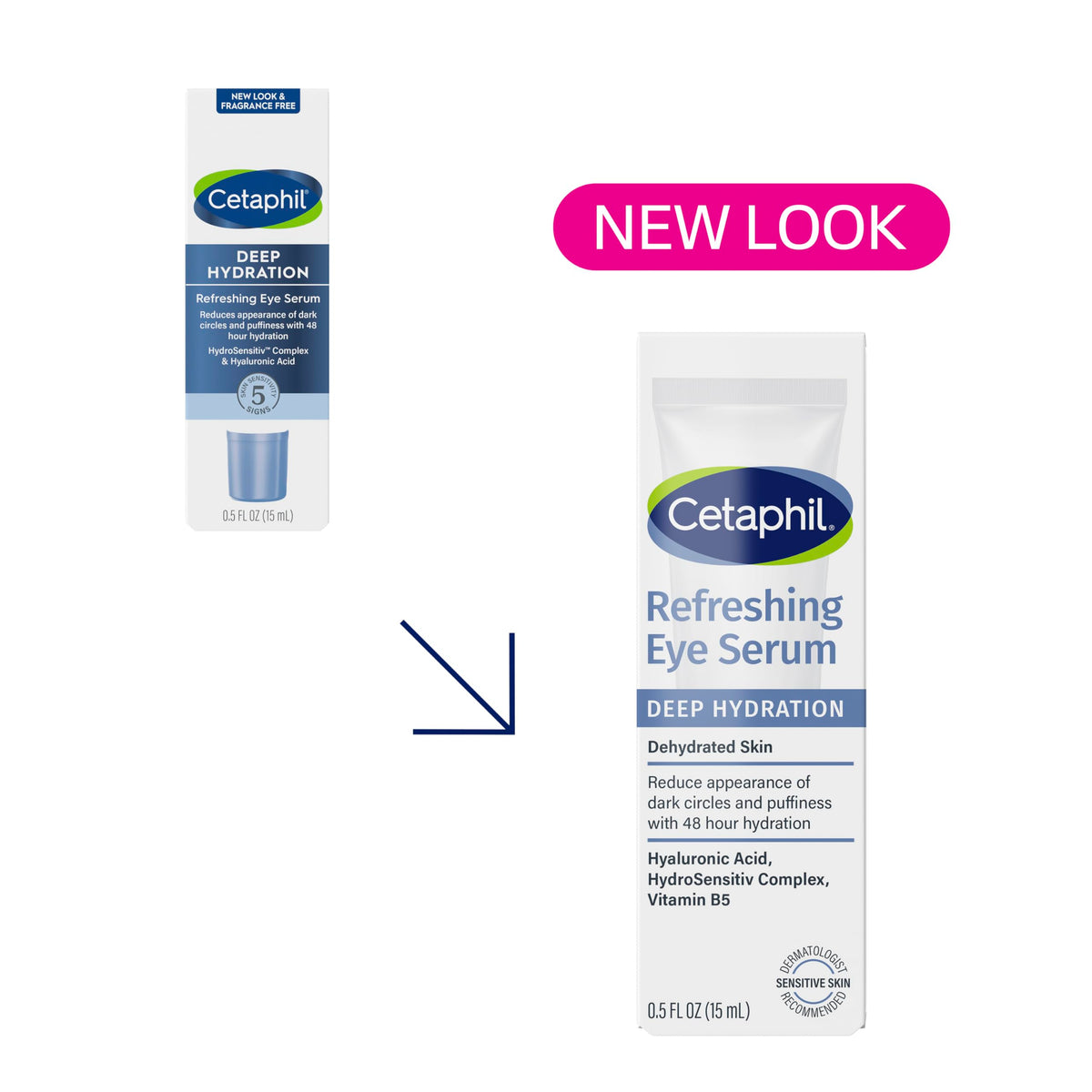 Cetaphil Deep Hydration Refreshing Eye Serum, Dark Circles, 0.5oz Cetaphil
