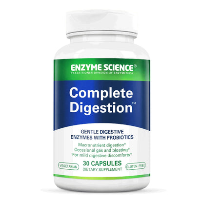 Enzyme Science Complete Digestion - Digestive enzymes for women and for men with probiotics - 3-in1 Gut Health Support for Digestion - Digestive health Enzyme Science